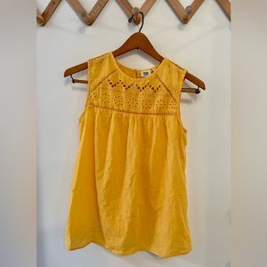 Yellow Sleeveless blouse